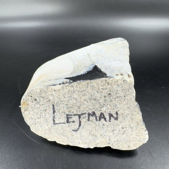 Hand Painted Folk Art Stone Paperweight Figurine Polar Bear Heavy Signed Lejman - Picture 4 of 15